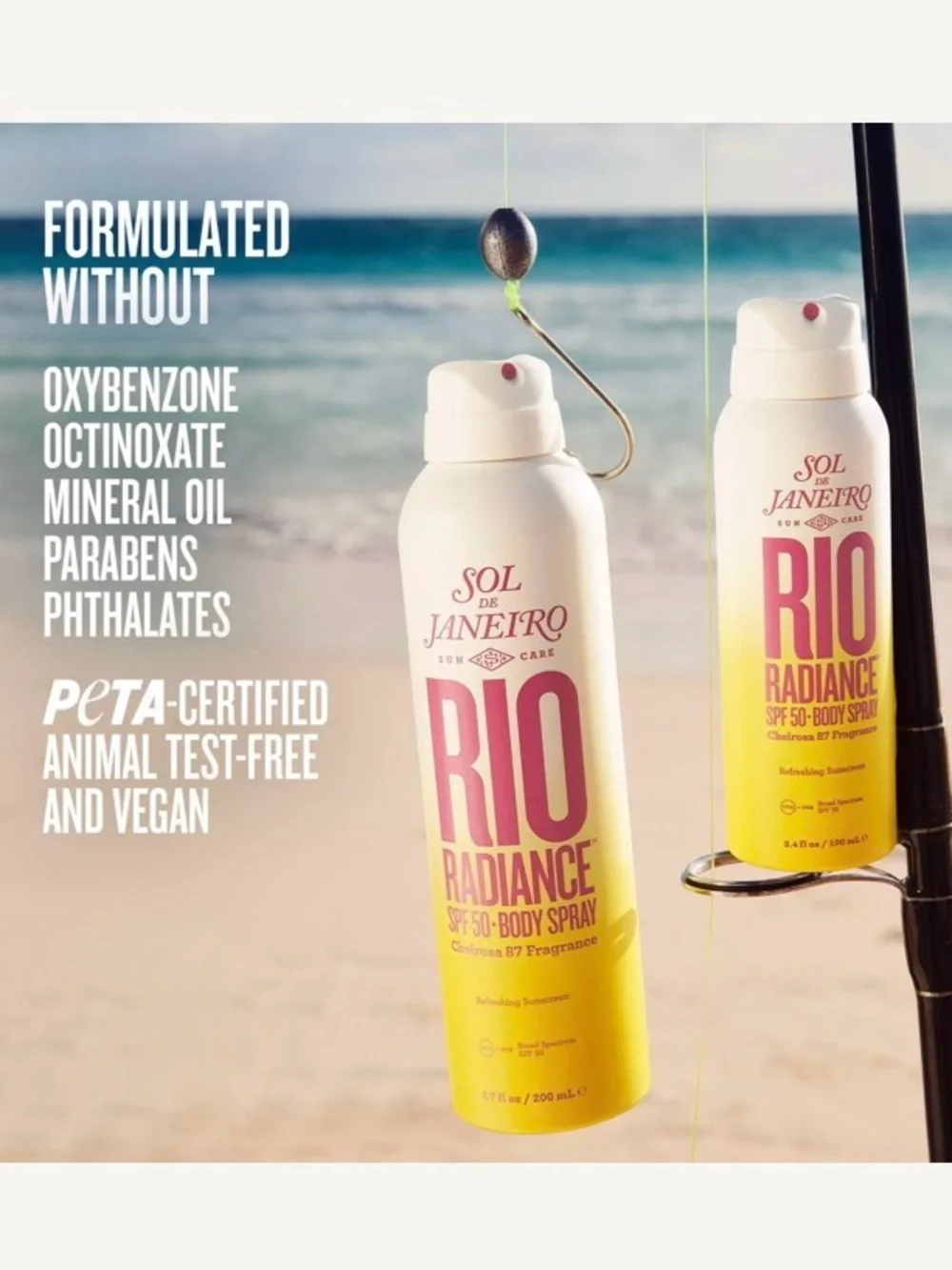 Sol de Janeiro Rio Radiance SPF 50 Body Spray — Pink & Yellow Gradient